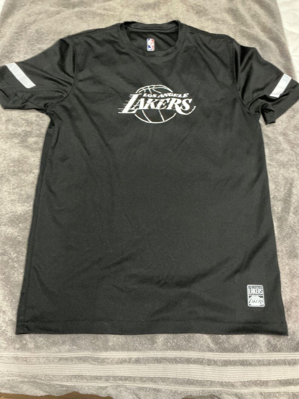 NBA brand Los Angeles Lakers Team Black Performance Shirt Basketball